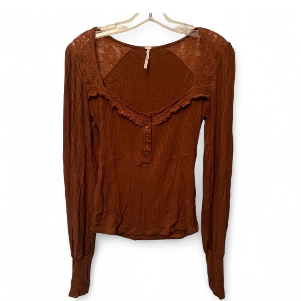 Free People | BABYDOLL GOLDEN YELLOW BLOUSE|  golden rod yellow / orange| small
